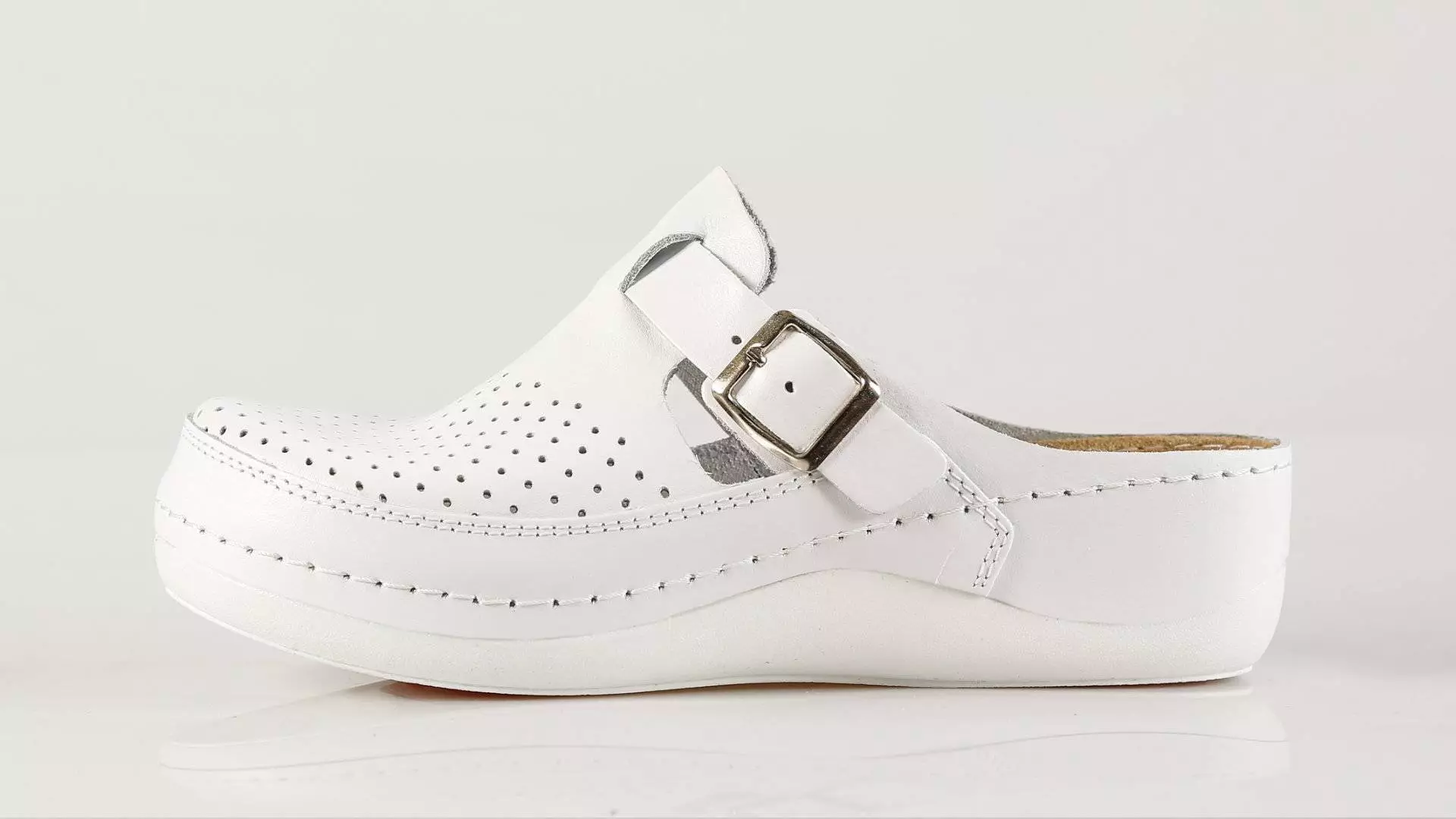 Fratelli Babb D300 – bijela ženska klompa – VV obuća …