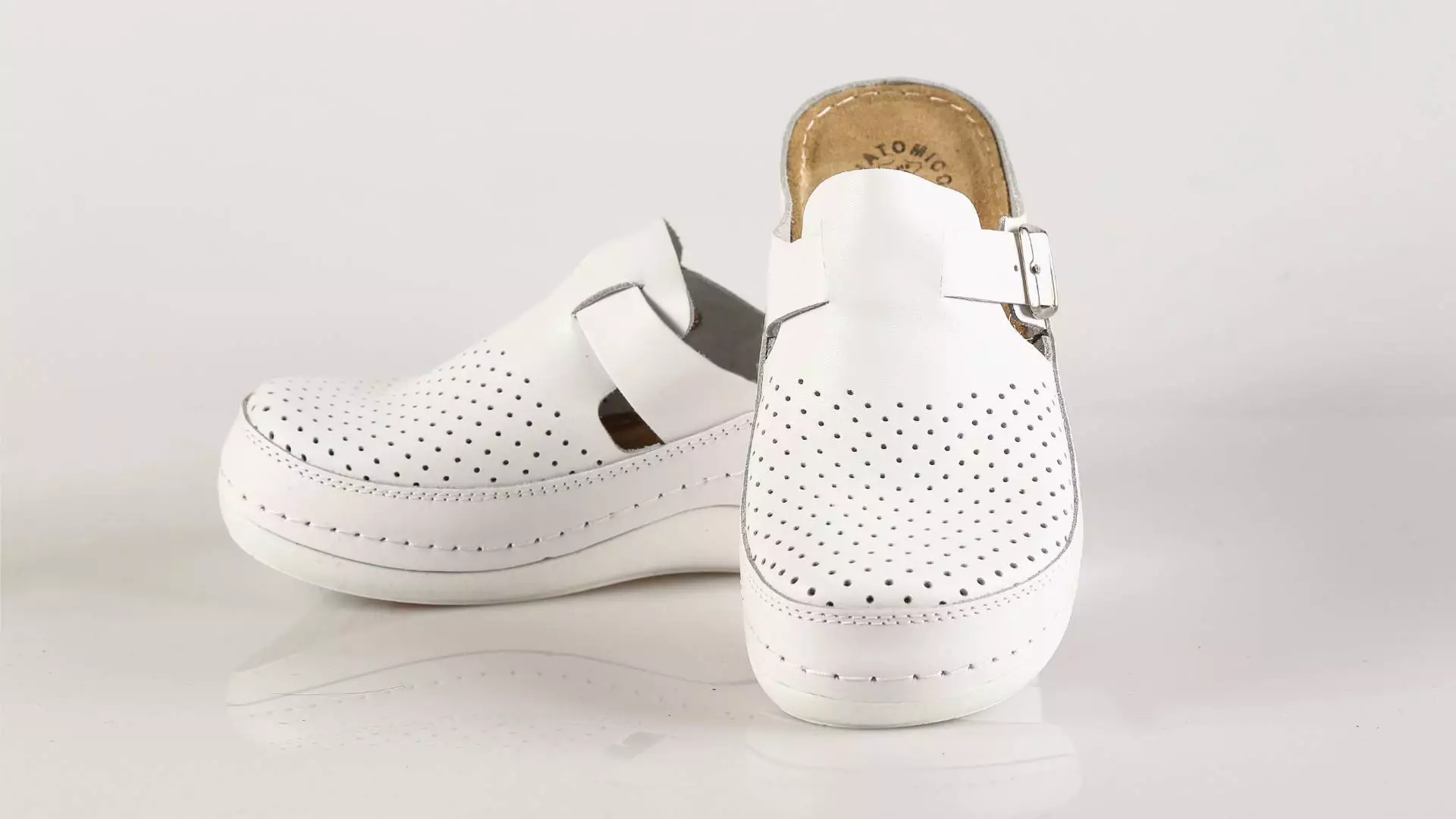 Fratelli Babb D300 – bijela ženska klompa – VV obuća …