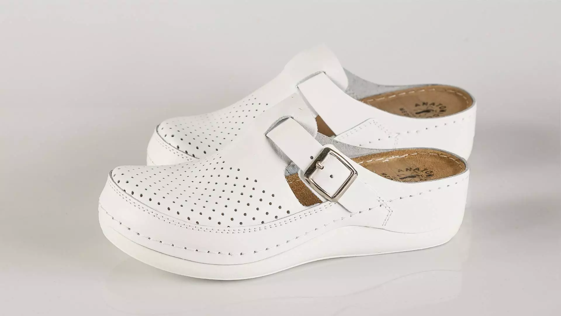 Fratelli Babb D300 – bijela ženska klompa – VV obuća …