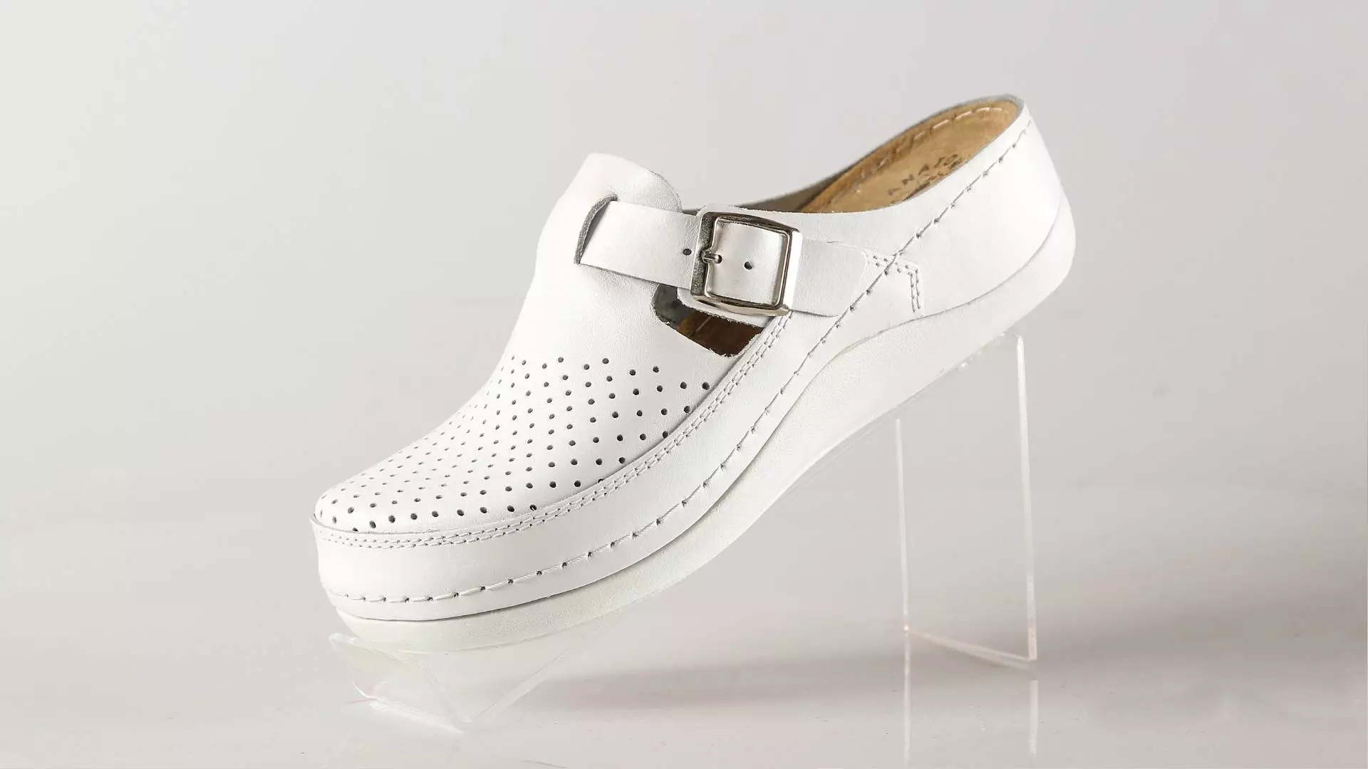 Fratelli Babb D300 – bijela ženska klompa – VV obuća …