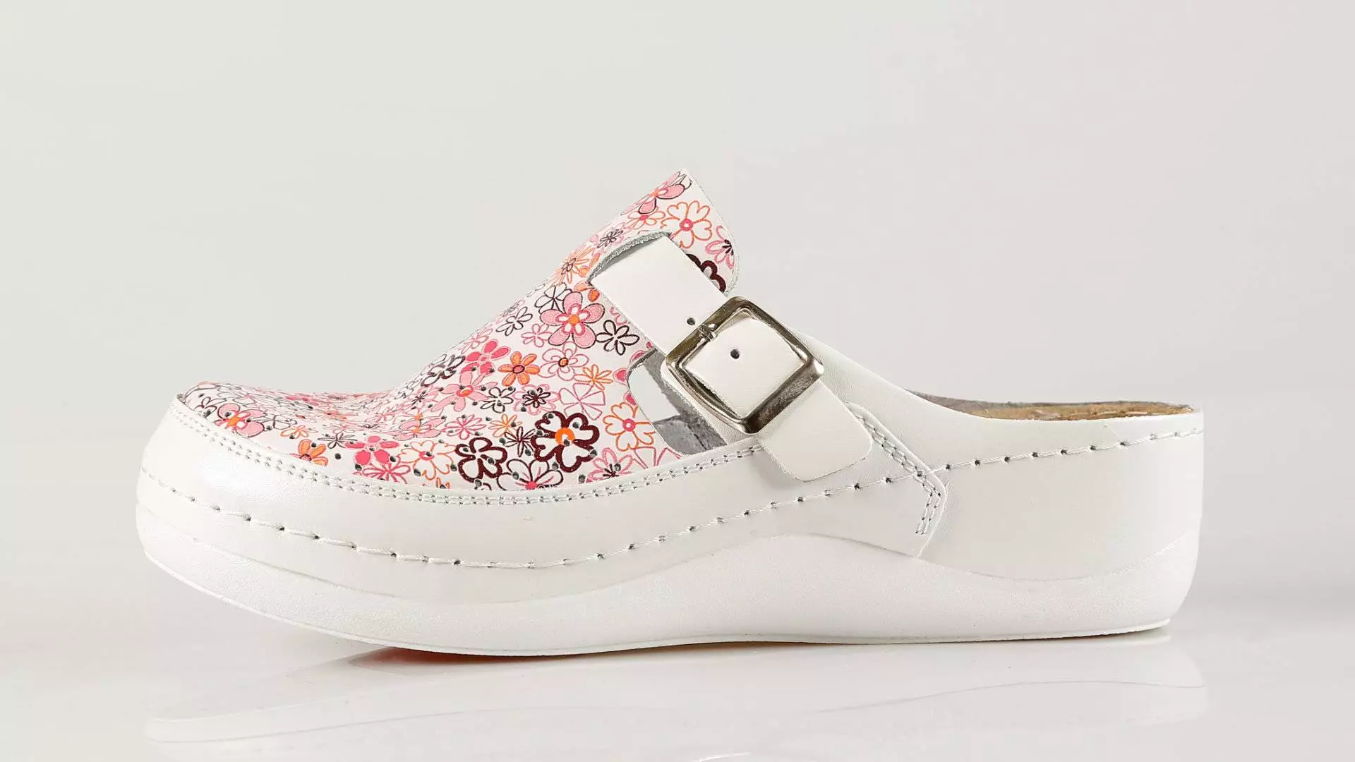 Fratelli Babb D300 – roza flower ženska klompa – VV ob…