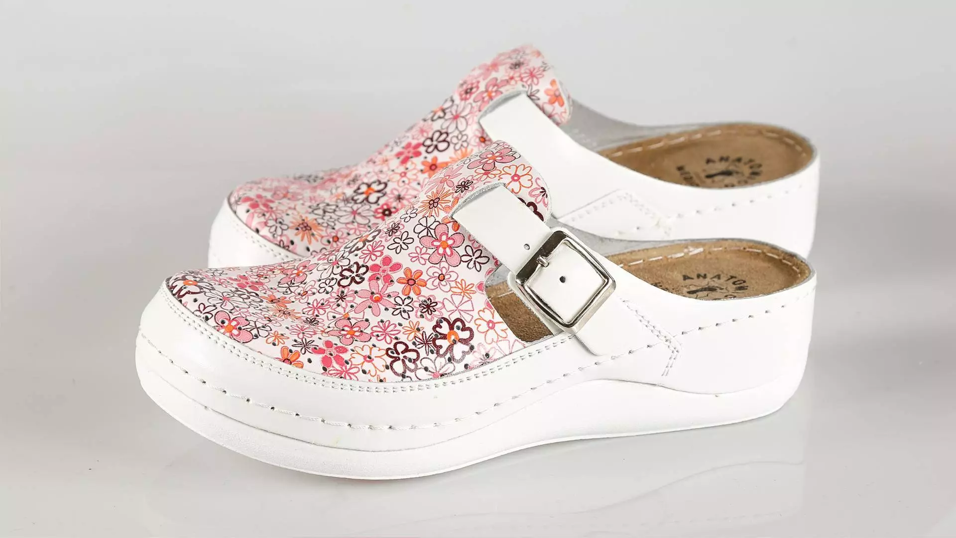 Fratelli Babb D300 – roza flower ženska klompa – VV ob…