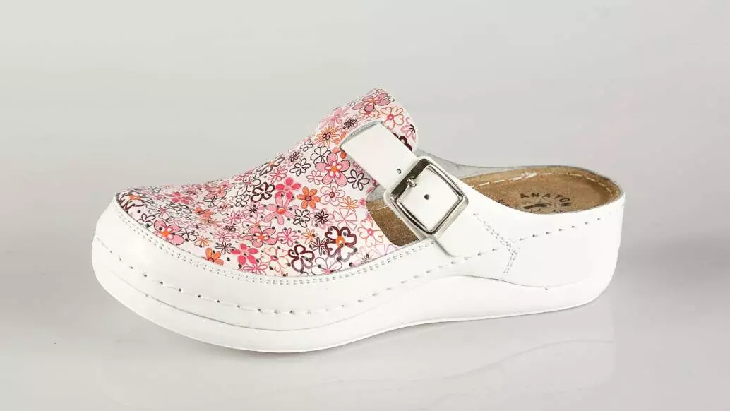 Fratelli Babb D300 – roza flower ženska klompa – VV ob…