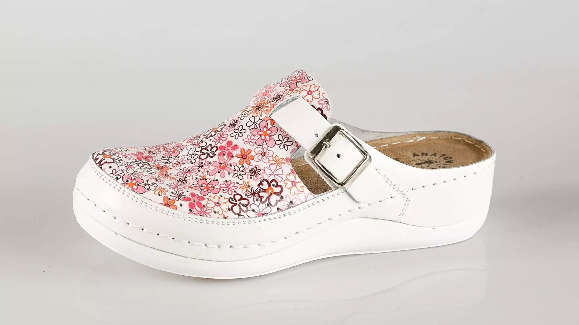 Fratelli Babb D300 – roza flower ženska klompa – VV ob…