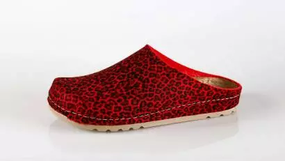 Ženska papuča W1 Fratelli Babb Crvena Leopard
