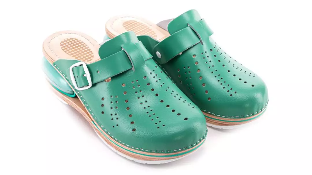 Ženska zračna klompa A01 Biancomolina Zelena– VV obuća