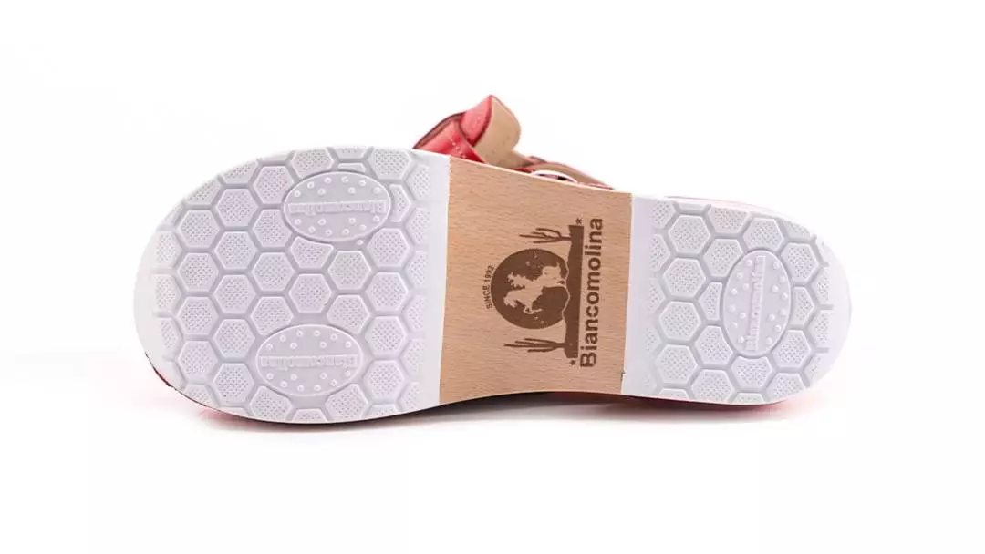 Ženska zračna klompa A01 Biancomolina Crvena