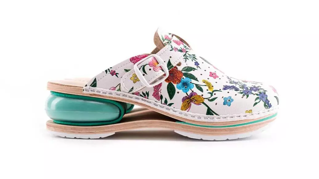 Ženska zračna klompa A01 Biancomolina Cvjetna 2