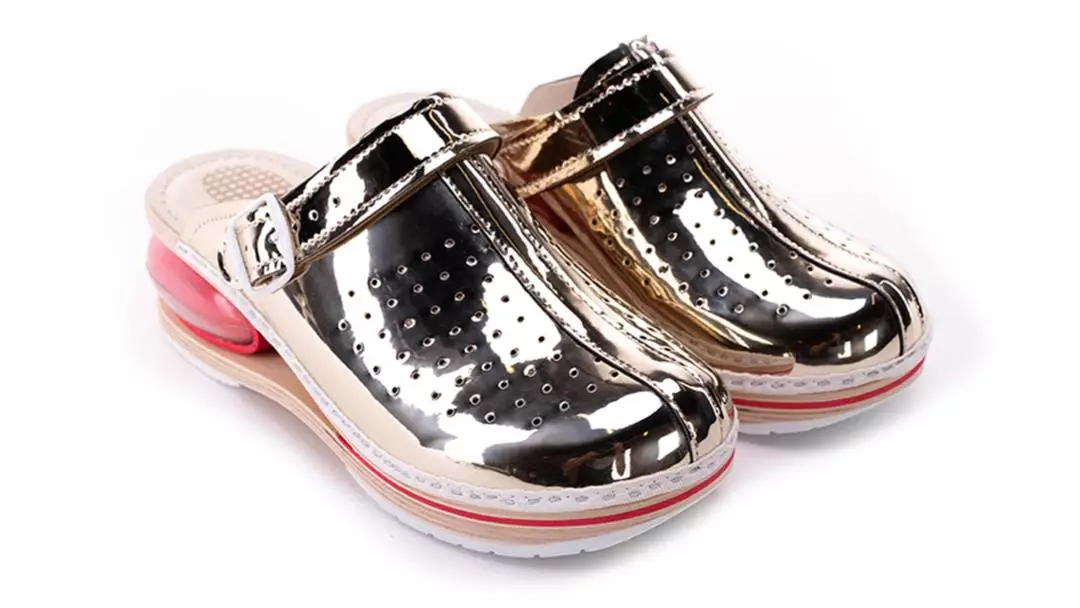 Ženska zračna klompa A06 Biancomolina Zlato