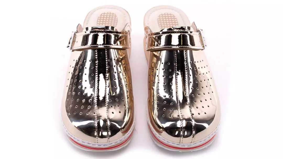 Ženska feder klompa A06 Biancomolina Zlatna – VV obuća