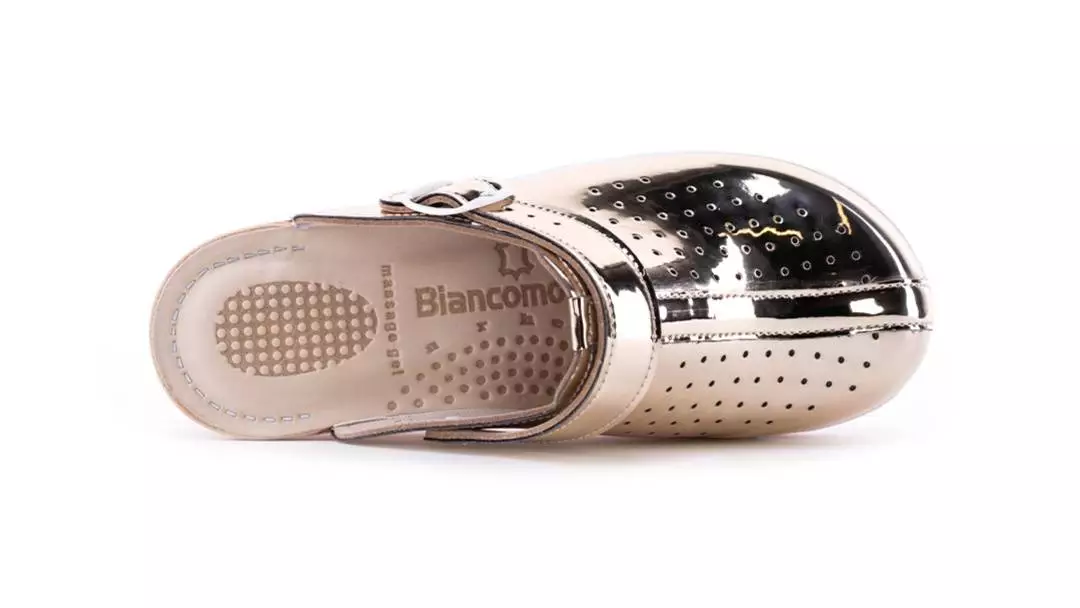 Ženska feder klompa A06 Biancomolina Zlatna – VV obuća