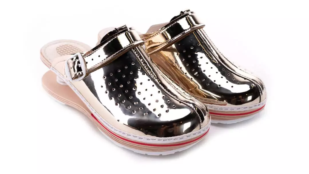 Ženska feder klompa A06 Biancomolina Zlatna – VV obuća