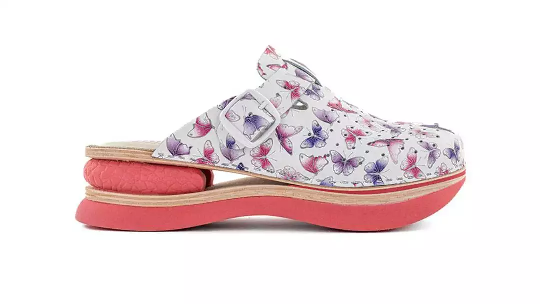 Ženska zračna klompa AA01 Biancomolina Leptir