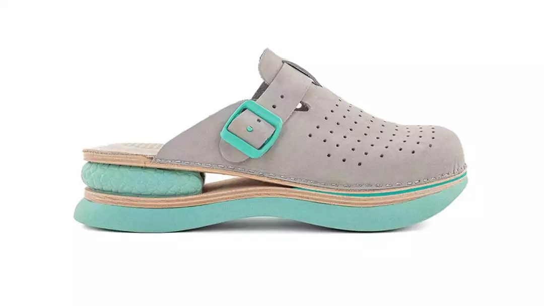 Ženska zračna klompa AA01 Biancomolina Siva Nubuk